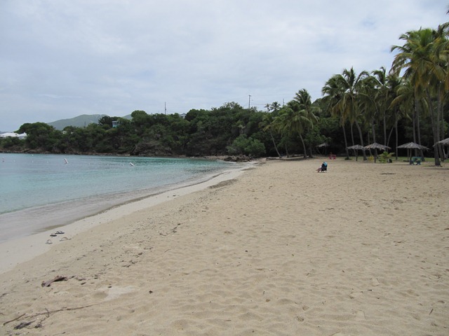 US Virgin Islands Honeymoon Beach a place to visit where the New Royal Caribbean Port Tax will apply. 