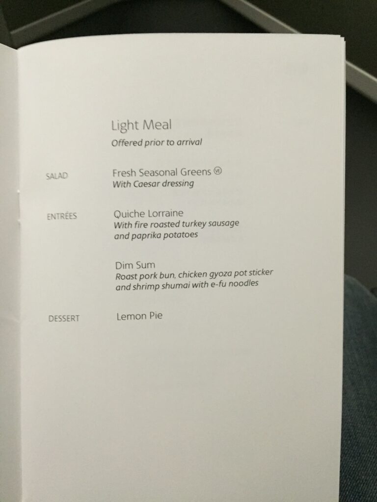 787 J Meal - Snack and Breakfast