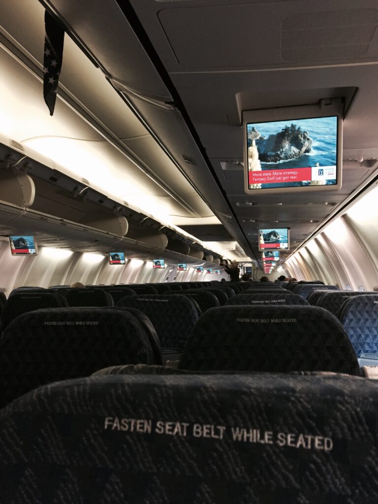 AA 737 - last row middle seat