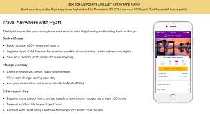 Earn 500 Hyatt Bonus Points