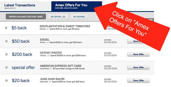 American Express Offers Discounts and Other Travel Awards