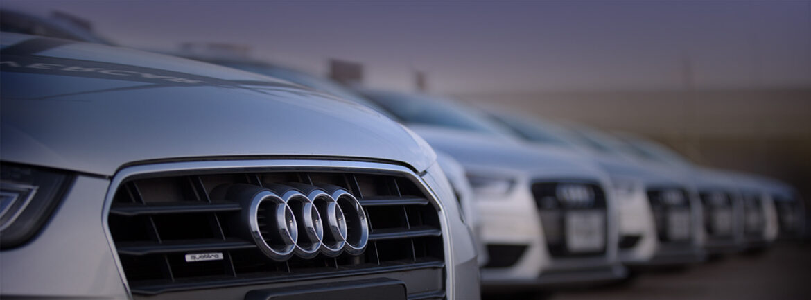 close-up of a car logo