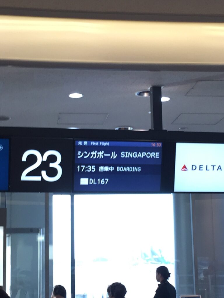 Delta Airlines Tokyo Narita Singapore