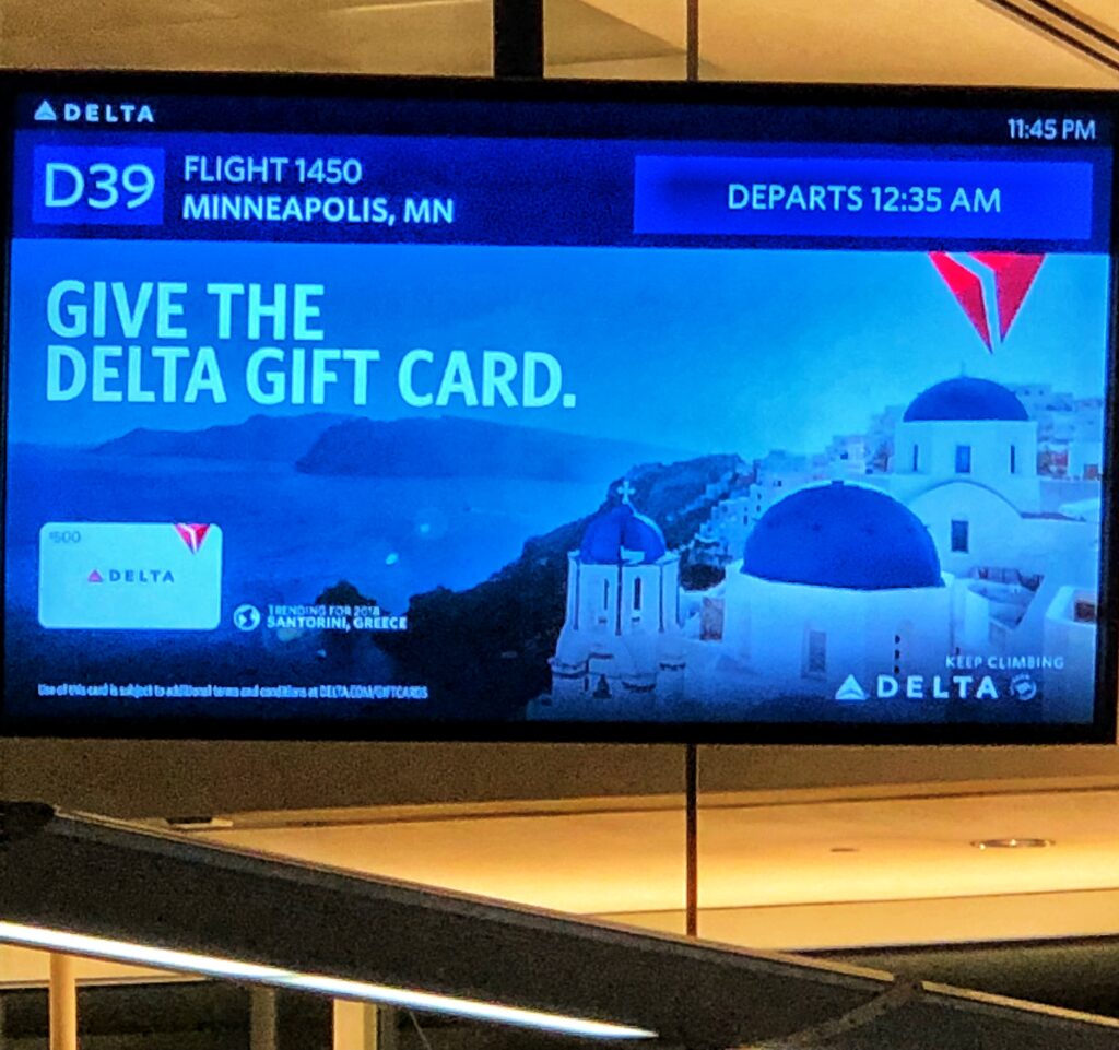 Delta Airlines Redeye Vegas Minneapolis