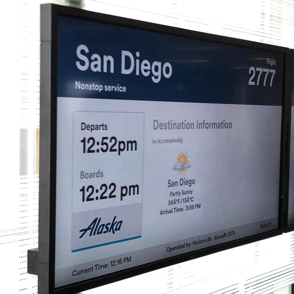 Flying to San Diego via Alaska Airlines