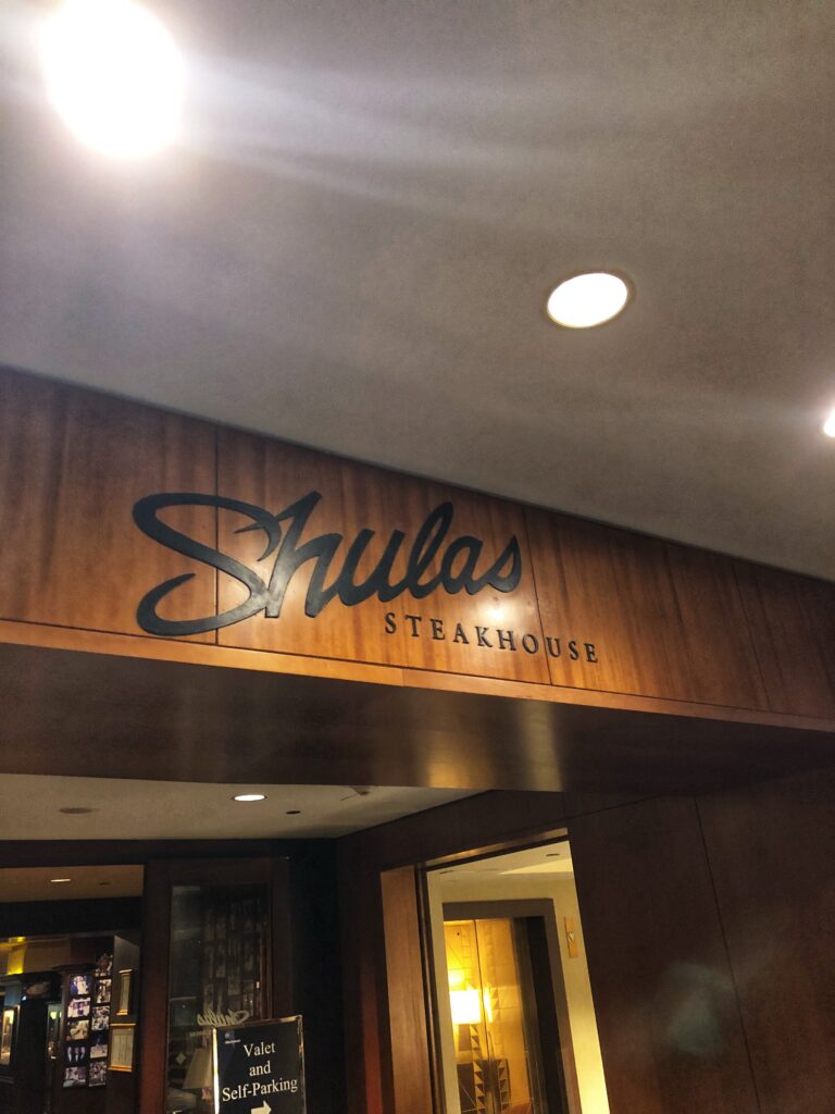 Shula’s Dinner Experience