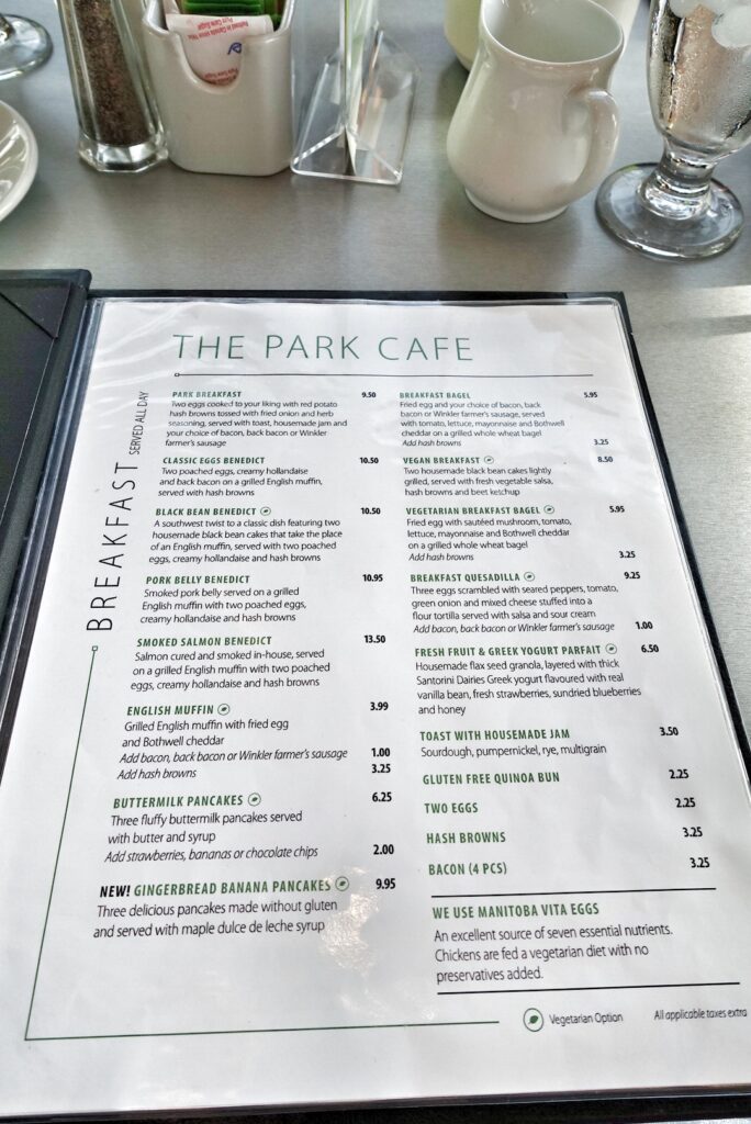Park Café Winnipeg Breakfast