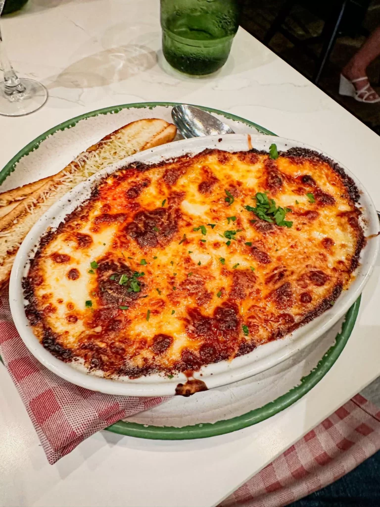 Amazing Lasagna at Italian Restaurant on Freedom of the Seas