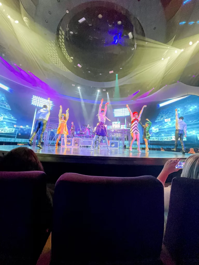 Fun show in the theater on Royal Caribbean's Celebrity Brand