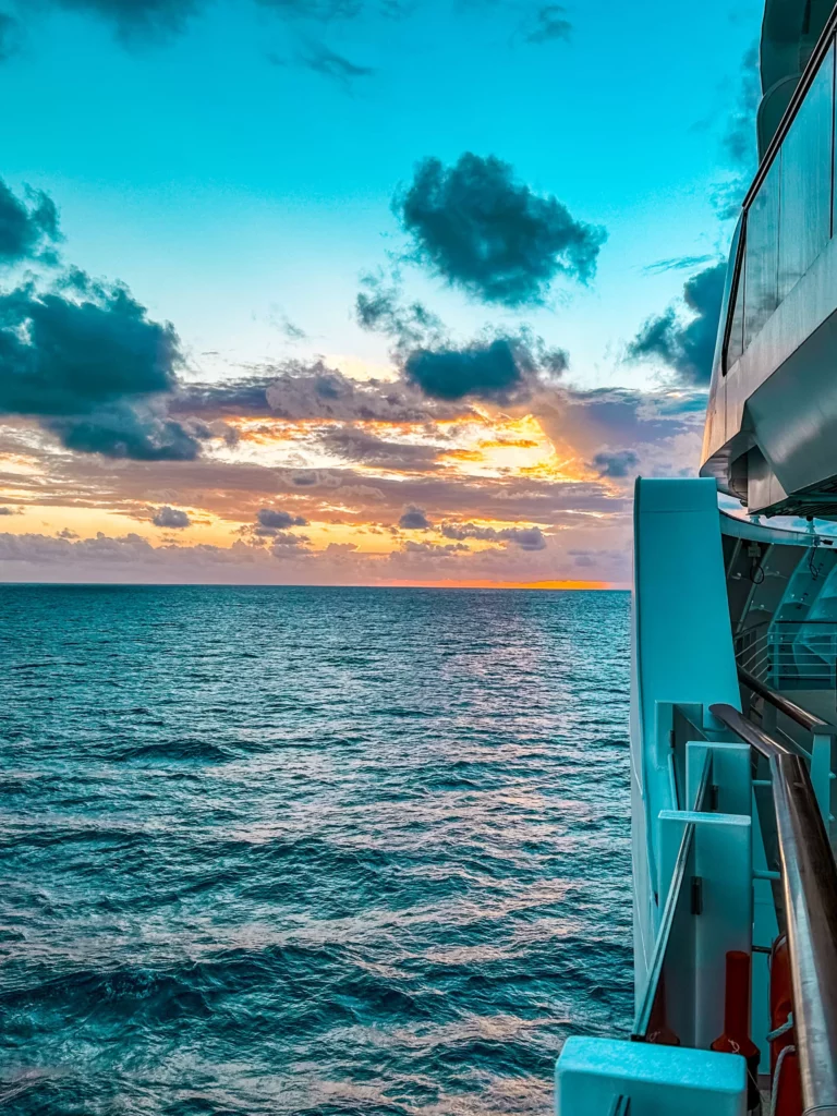 Norwegian Prima Sunset at Sea