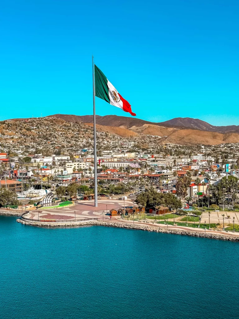 Mexican Flag in Ensenada
