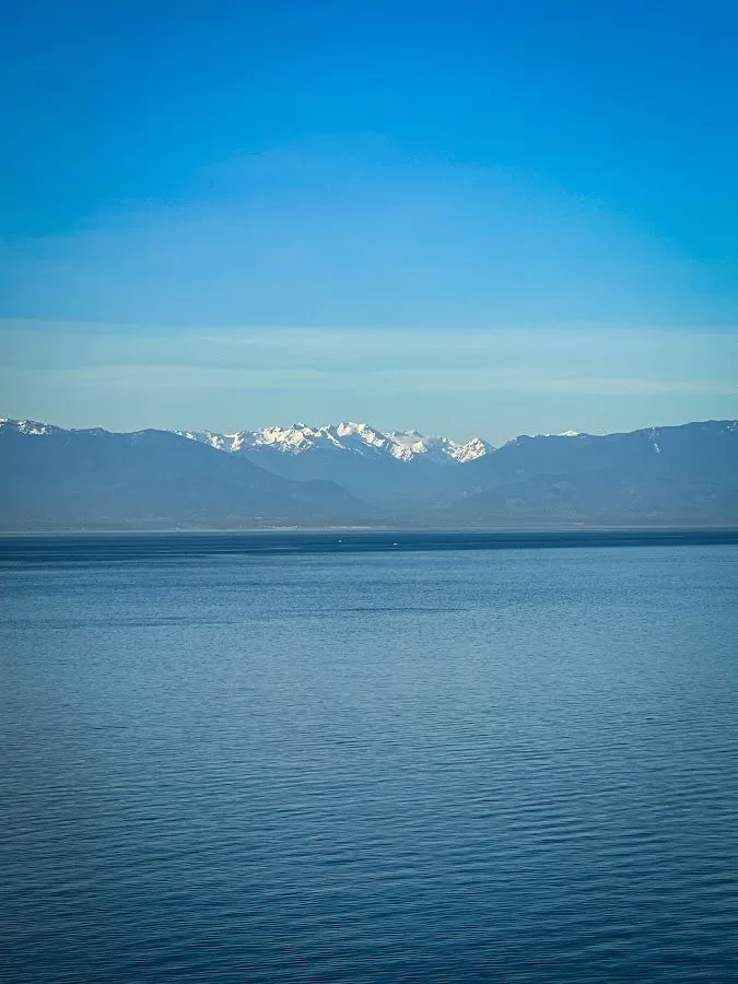 Victoria mountain range from Discovery Princess