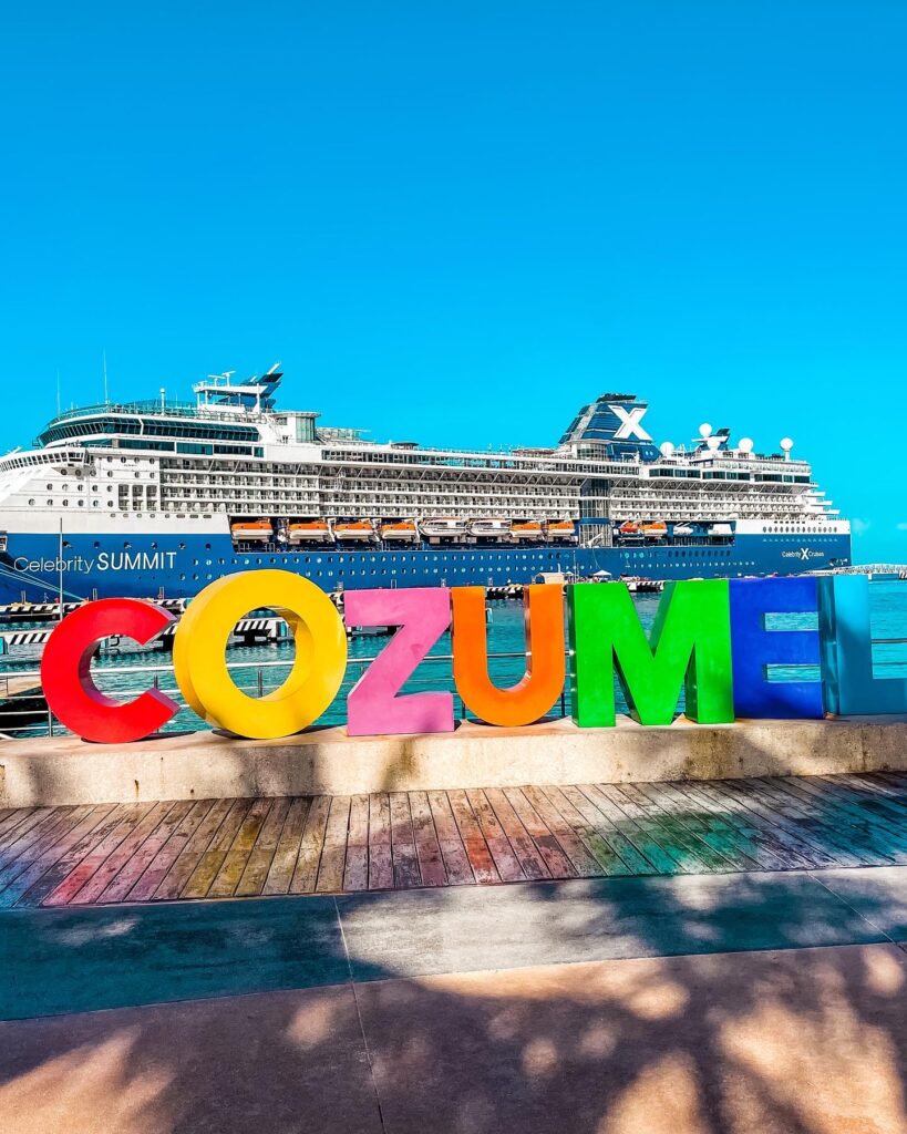 Celebrity Summit with Cozumel Sign
