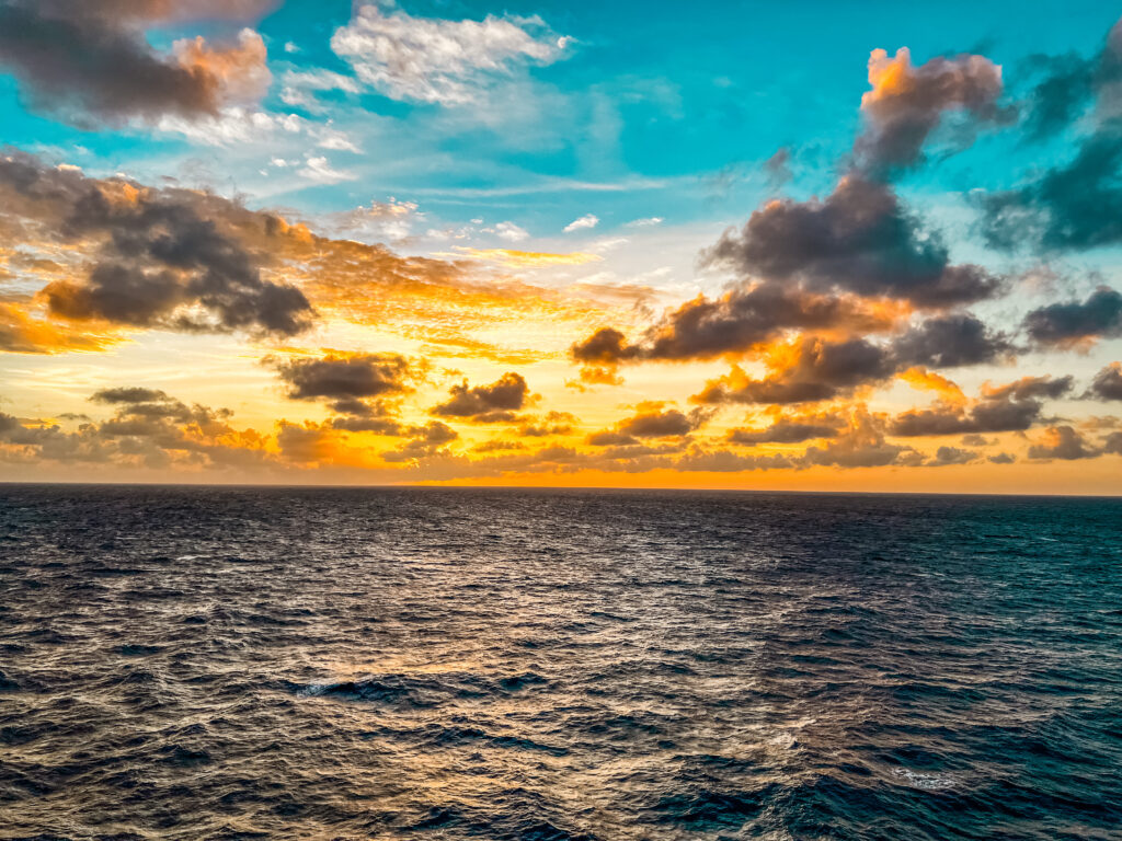 Celebrity Summit Sunset at sea