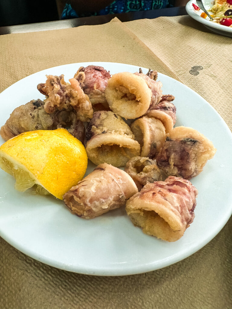 Calamari on the Athens Food Tour