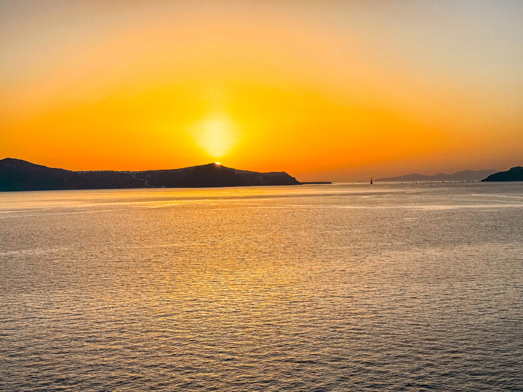 Sunset Near Santorini