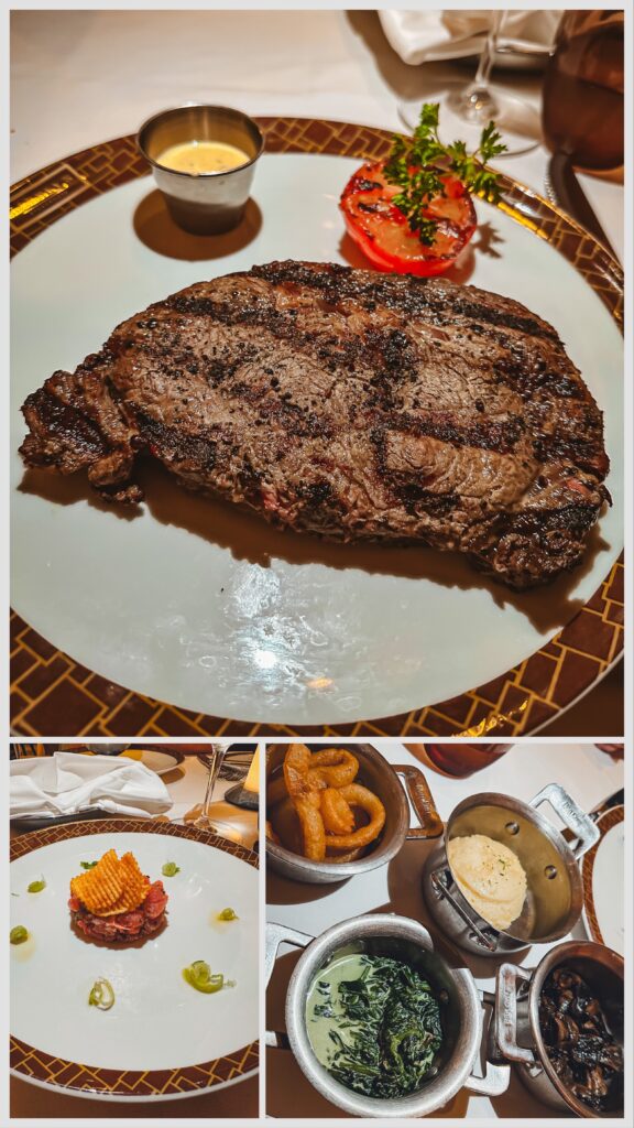 Steakhouse dinner on Norwegian Jade