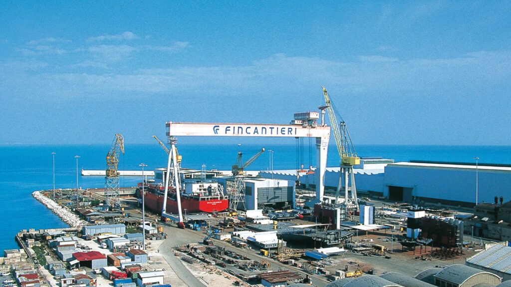 a large crane in a port
