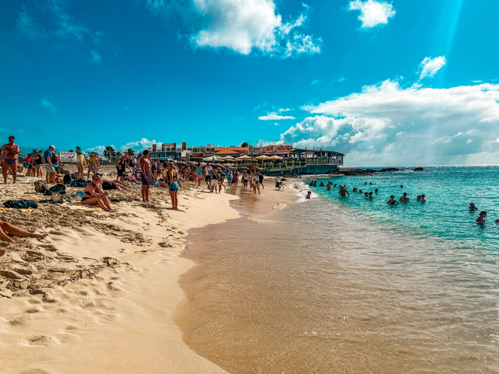 The beach in Sint Maarten