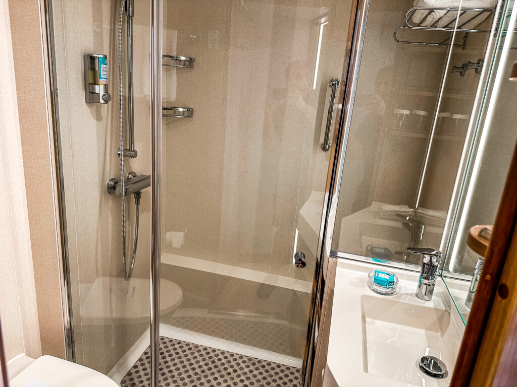 Amenities in the Shower and Bathroom on Icon of the Seas