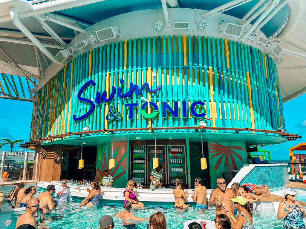 Swim and Tonic Swim Up Bar on Icon of the Seas