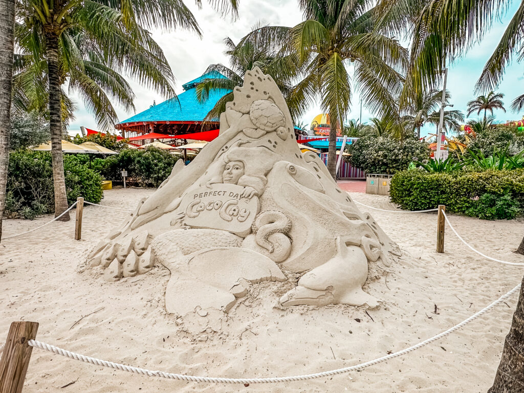 Sand Sculpture at Perfect Day at Coco Cay