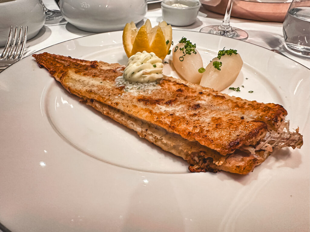 Dover Sole served tableside