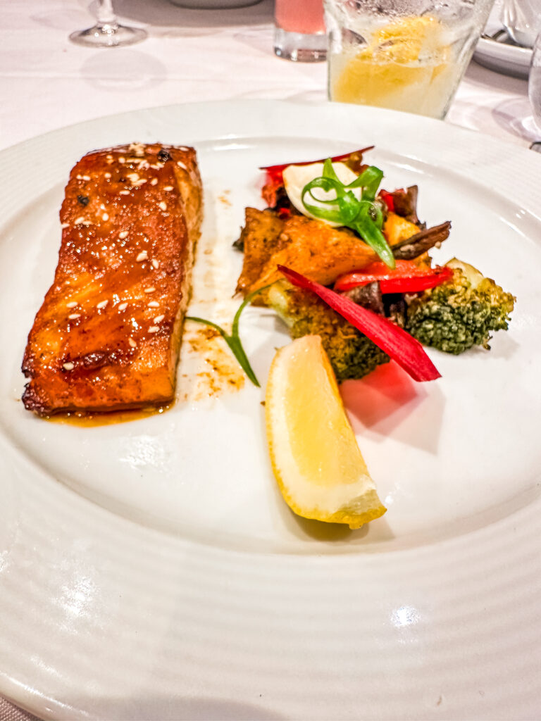 Salmon Entree in the Islander Dining Room