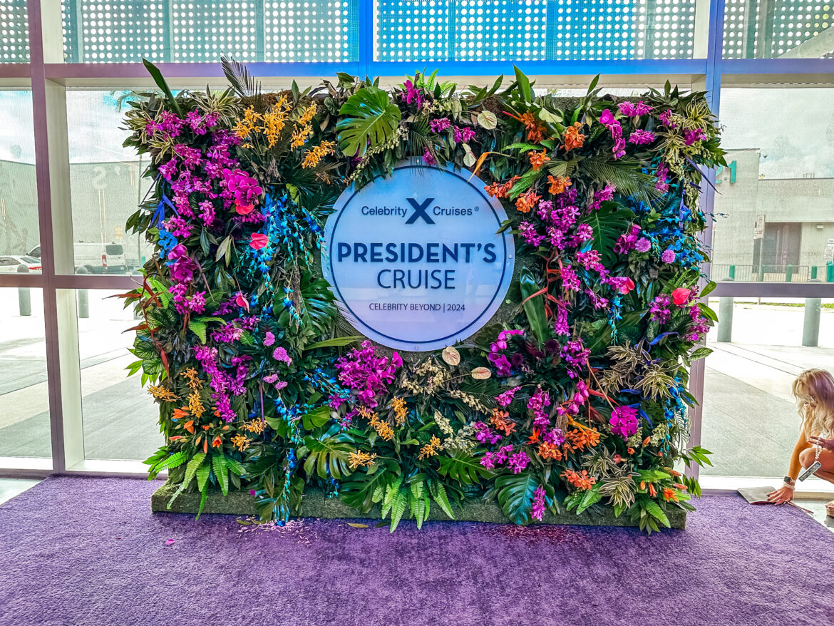 Welcome Sign for President’s Cruise Welcome Sign for President's Cruise