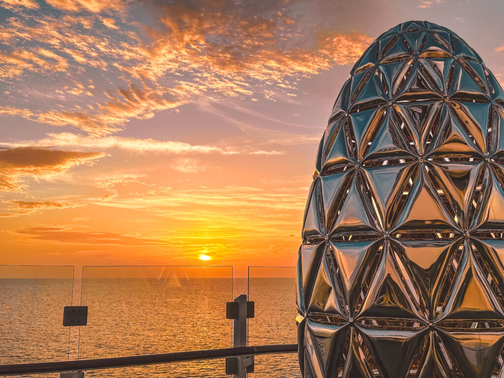 Sunset from Celebrity Beyond on the President's Cruise